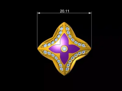  Ever Blossom Necklace Ready for 3D printing 3D print model