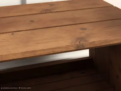 Seat Crates - 4k Textures 3D model