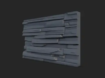 Rock Wall 42 3D model
