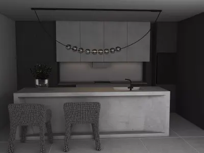 modern kitchen 3D model