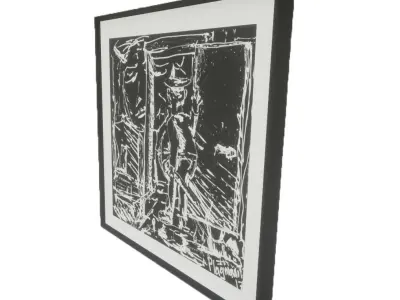 Picture Frame - Grandpa Low-poly 3D model