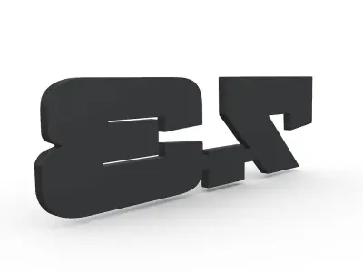 logo mustang  3D print model