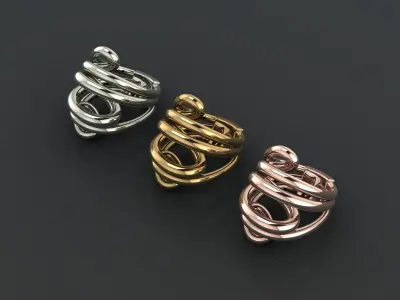 De Grisogono vortice ring 3D print model