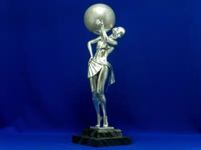 Lamp Woman carrying light 3D print model