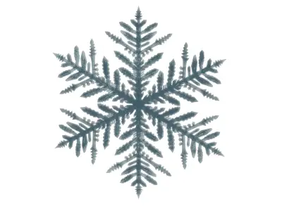 snowflake 3D model