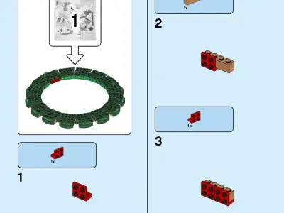 TwindBricks3D - 40426 Christmas Wreath 2-in-1 3D print model