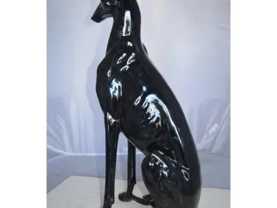Bull Greyhound Dog Sculpture 3D model