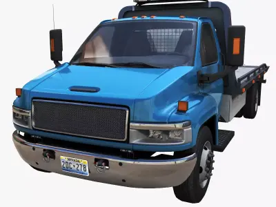 Towtruck Low-poly 3D model