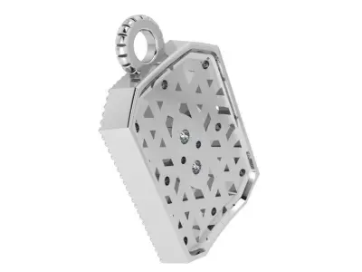 Emerald Shape Pendant 3688 3D print model