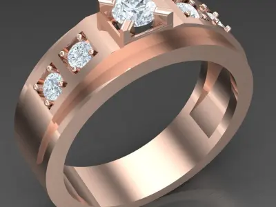 Luxury Men Rings Designs 4MR075 3D print model