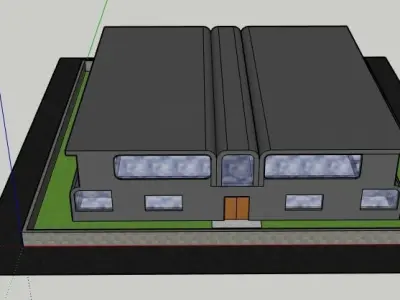 Wings modern house 3D model