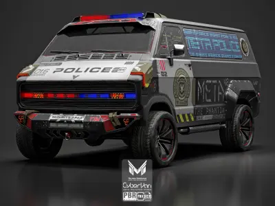 Cyber Van 3D model