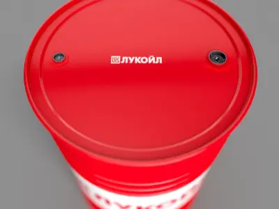 Realistic Lukoi Barrel 3D Model Low-poly 3D model