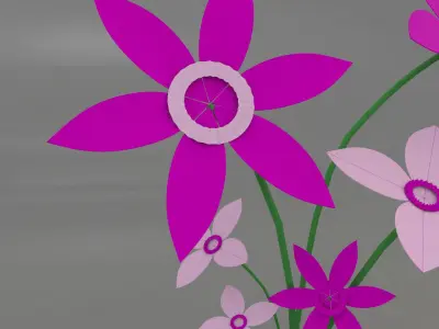  Origami Flower 3D model