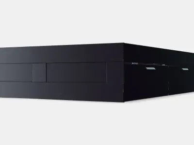 BRIMNES Bed frame with storage 7 Low-poly 3D model