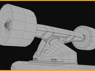 Longboard Skateboard 3D model