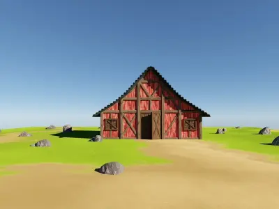 Barn Storage House Free 3D model