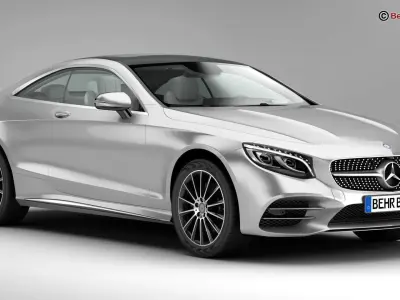 Mercedes S Class Coupe AMG Line 2018  3D model
