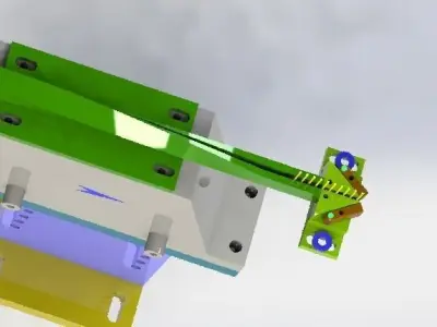 Rotating vibration loading mechanism 3D model
