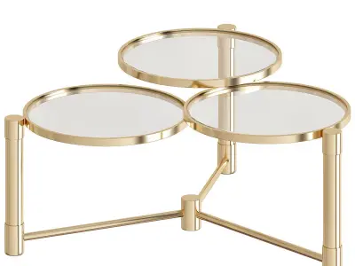 Coffee table-side table Collection 32 Pieces 3d model 3D model