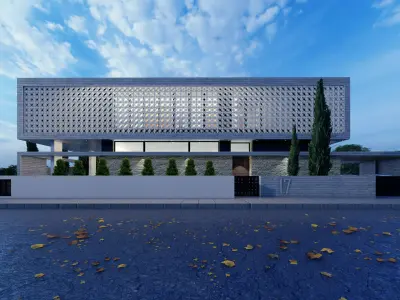 TIA19 modern house in cyprus 3D model