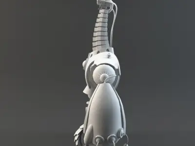 Robot with arms and legs 3D model