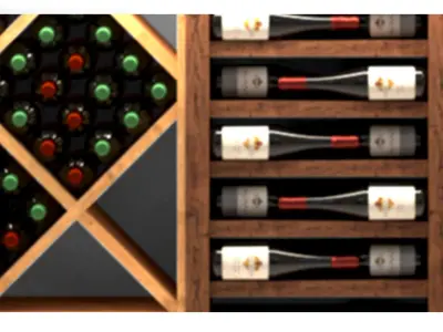 Wine cabinet 3 3D model