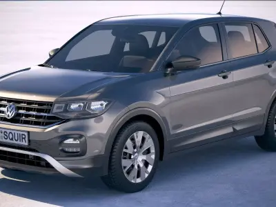 Volkswagen T-Cross basic 2019 3D model