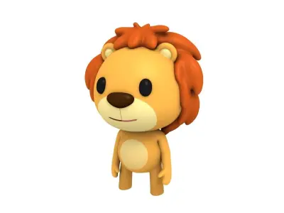 Rigged Lion 3D model purchase