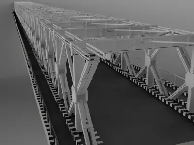 HP steel bridge Points 3D model