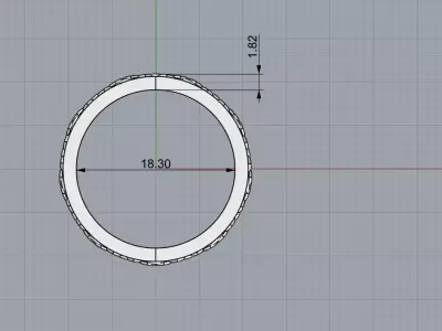 cross ring 3D print model