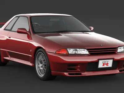 Nissan Skyline GT-R R32 V-spec II 3D model