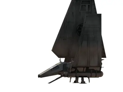 Star Wars Lambda T4A Class Shuttle with full interior 3D model