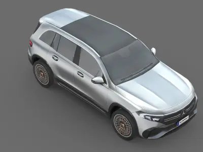 Mercedes-Benz EQB Low-poly 3D model