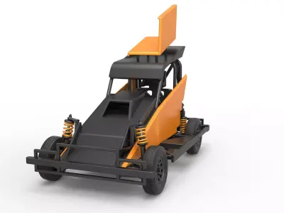 New Zealand Ministock car Version 2 Scale 1 to 25 3D print model