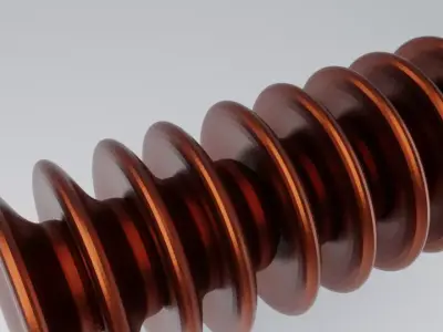 Electric Insulator Low-poly 3D model