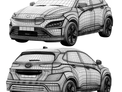 Hyundai Kona Electric 2023 3D model