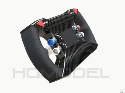 Steer Wheel Future Sci Fi Concept PBR Low-poly 3D model