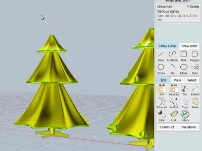 3d printable Christmas tree 3D print model