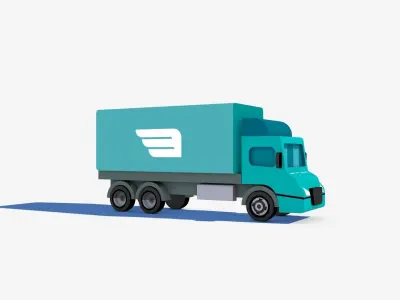 Cartoon Stylized Truck 3D model