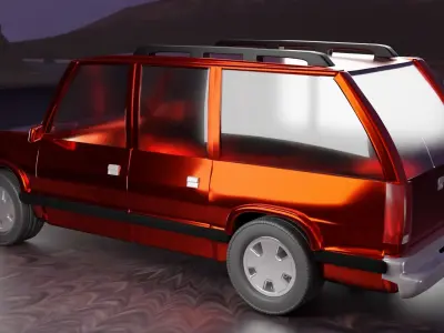 1992-1999 GMT400 Chevrolet Suburban Low-poly 3D model