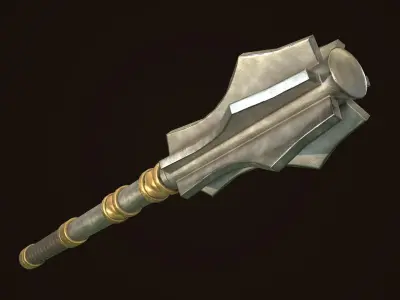 Mace 07 Low-poly 3D model