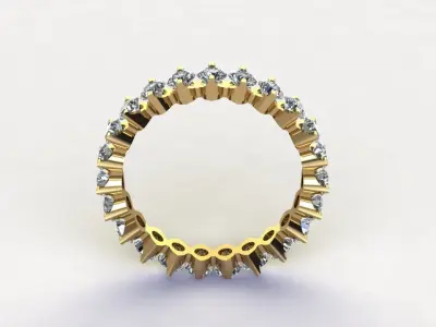 women ring small design R53 3D model