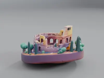 coliseum decoration 3D model