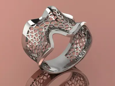 Jewelry Elegant Ring Gold  JK-87 3D print model