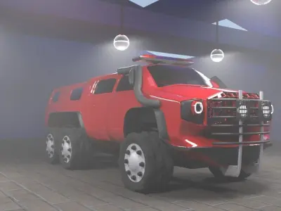 dimber car Low-poly 3D model