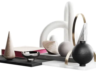 009 geometric figure set for the coffe table 002 3D model