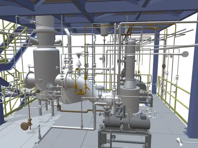 Process Plant UAE - Assembly 3D print model