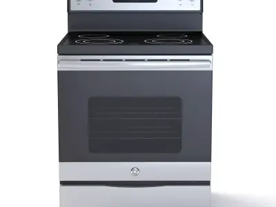 General Electric Free-Standing Electric Range JB645DKBB 3D model