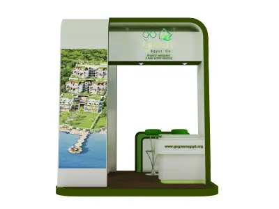 Booth Exhibition Stand a418c 3D model